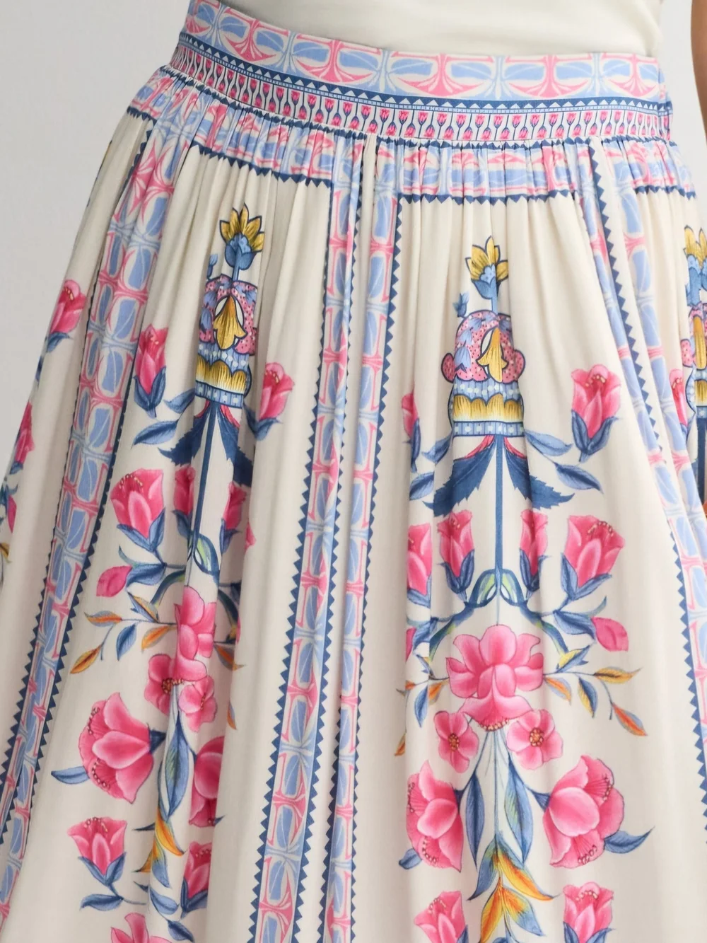 Farmers Market Pink Floral Boho Maxi Skirt | Size Small - NWT